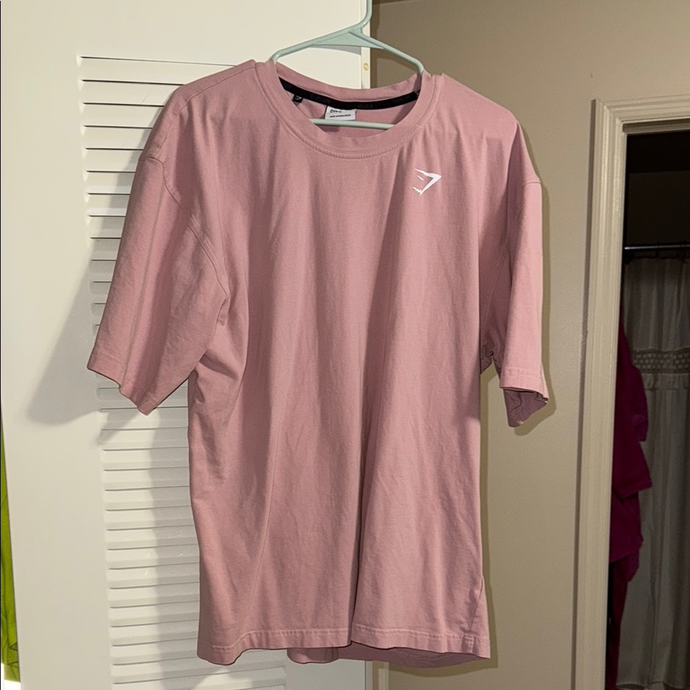 Gymshark Men's Oversized Pink T-Shirt